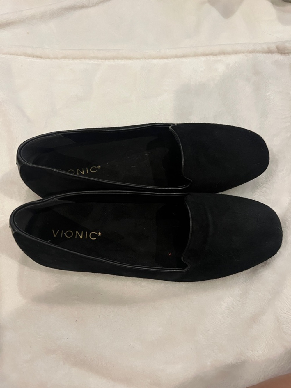 Vionic Coral Venetian Black Suede Slip-On Loafers size 8 - Picture 5 of 11